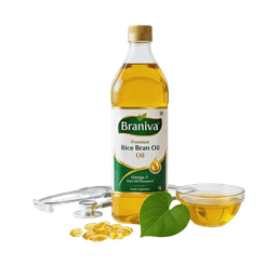 Braniva heart health rice bran oil bottle