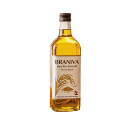 Braniva premium rice bran oil bottle