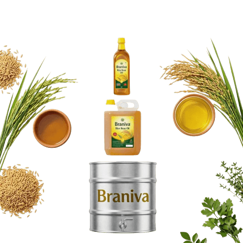 Braniva Rice Bran Oil product range